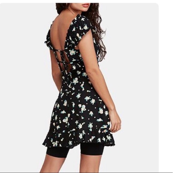 Free People Like a Lady Mini Black Dress - Picture 4 of 8